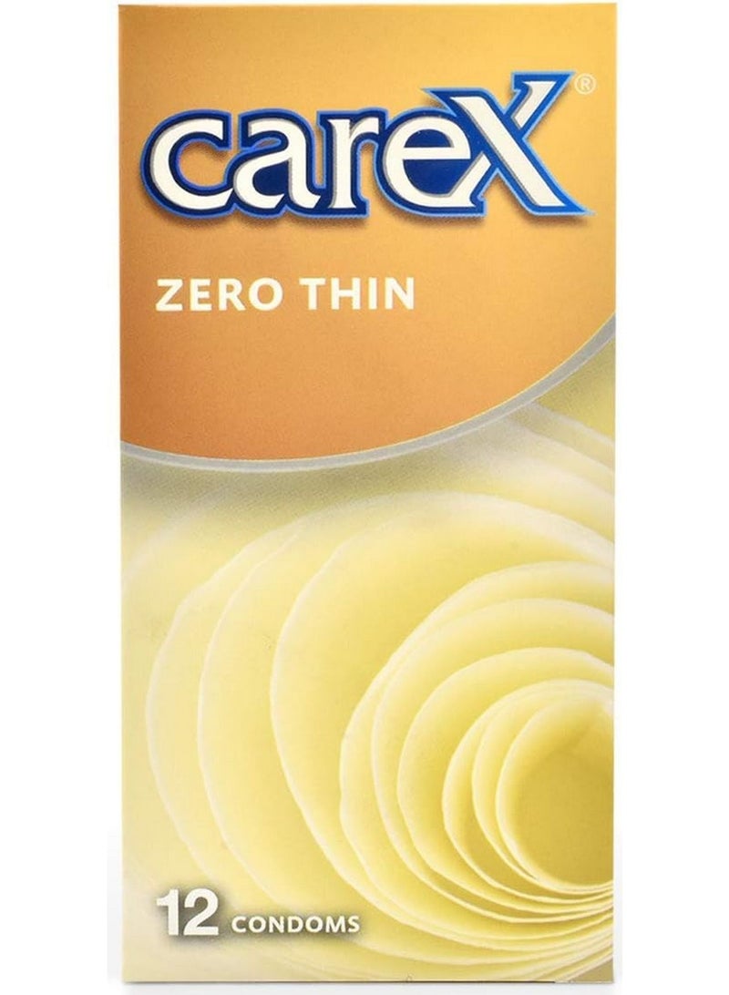 careX Zero Thin Condoms 12 Pcs - Image 1